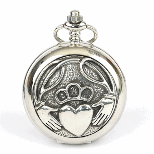 Antique Claddagh Mechanical Pocket Watch