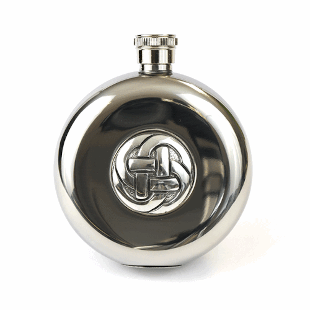 Celtic Knot Hip Flask Detail & Cups