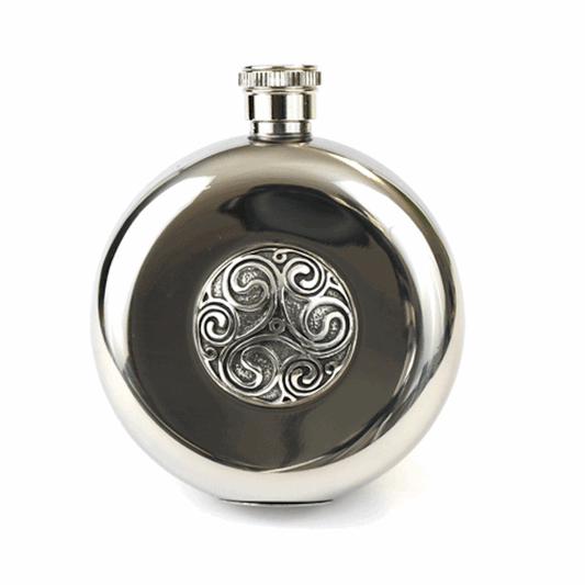 Celtic Swirl Hip Flask & Cups