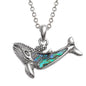 Paua Shell Humpback Whale Necklace