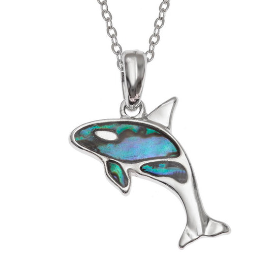 Paua Shell Orca Necklace