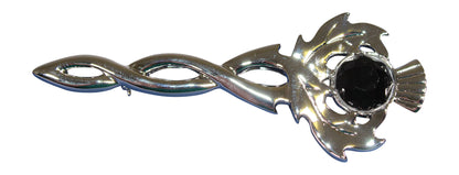 Thistle Kilt Pin - Various Stones