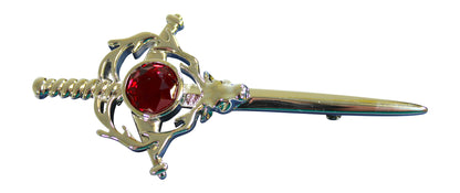 Stag Kilt Pin - Various Stones Available