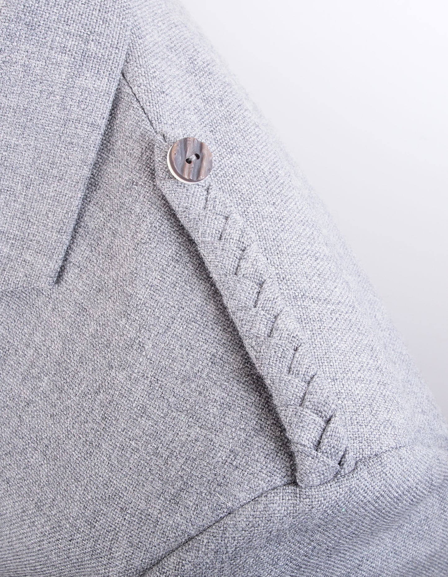 Light Grey Tweed Braemar Jacket & 5 Button Vest - Short Fit