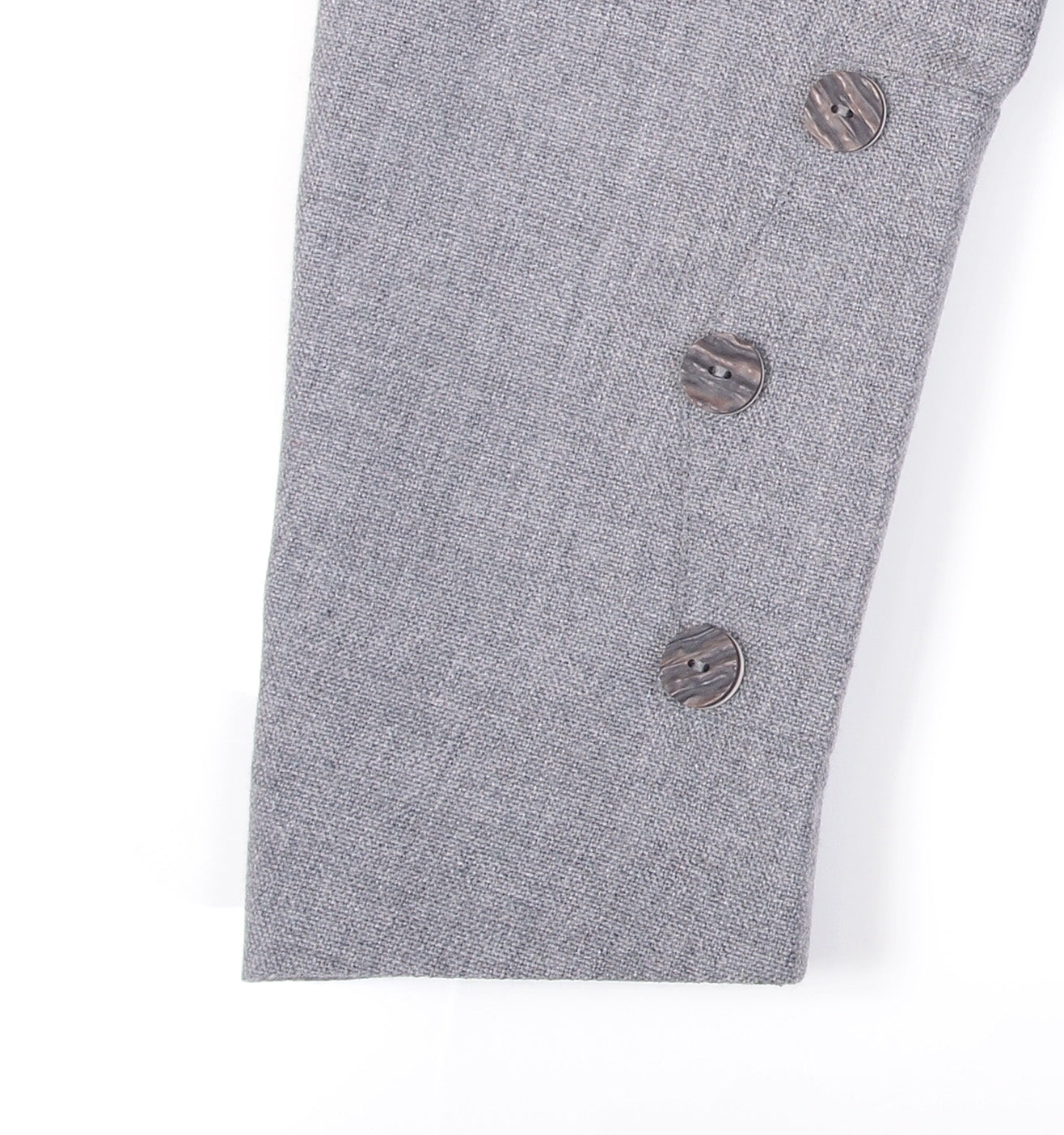 Light Grey Tweed Braemar Jacket & 5 Button Vest - Short Fit