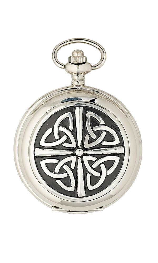 Triquetra Celtic Knot Quartz Pocket Watch