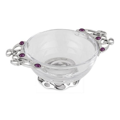 Celtic Knot Purple Stone Quaich