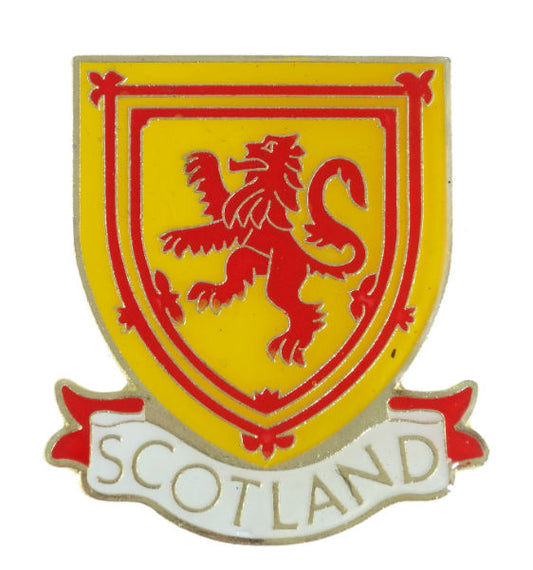 Lion Rampant Metal Pin Badge