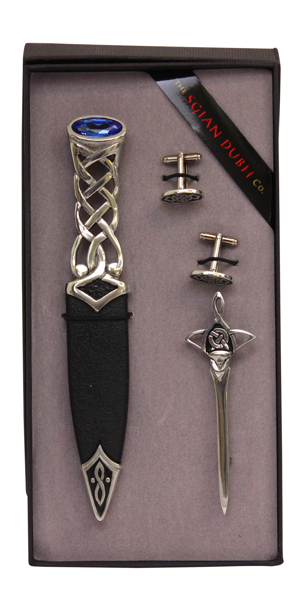 Tay 3 Piece Sgian Dubh, Cufflinks and Kilt Pin Gift Set