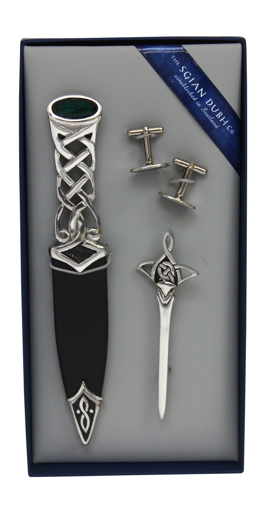 Tay 3 Piece Sgian Dubh, Cufflinks and Kilt Pin Gift Set