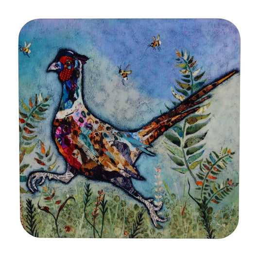 Bee Free' Pheasant Coaster