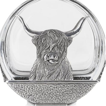 Highland Cow Glass Round Decanter