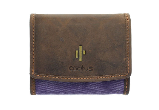 Small Purple Canvas Flap Over Purse