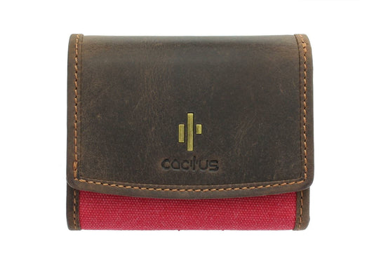 Small Red Canvas Flap Over Purse