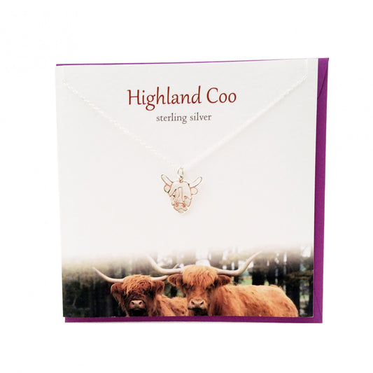 Highland Cow Necklace Card & Gift Set