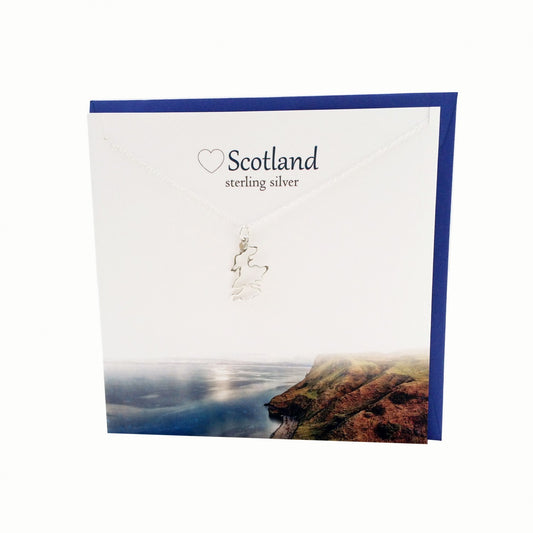 Scotland Map Necklace Card & Gift Set