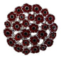 Red Flower Brooch