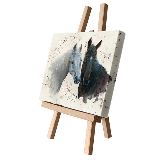 Pebbles & Paloma' Horse Canvas