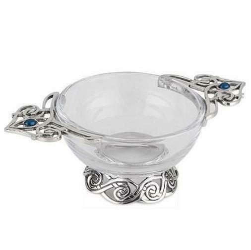 Celtic Blue Stone Quaich