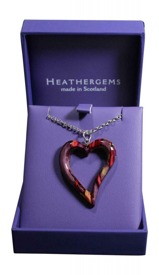 Heathergems Open Heart Necklace