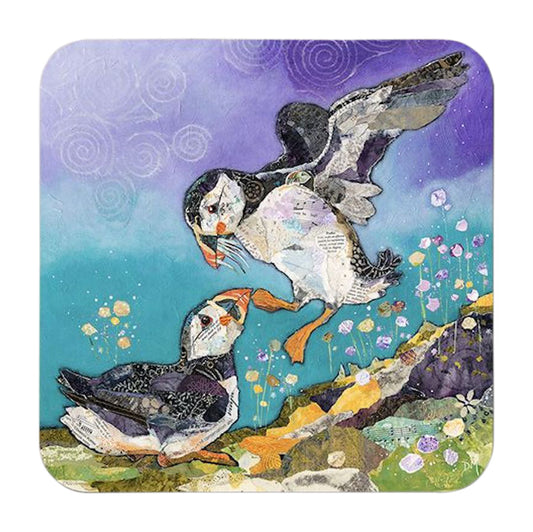 Love On The Rocks' Puffin Coaster
