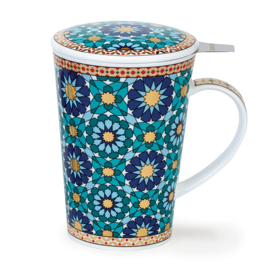 Blue Ishtar China Tea Infuser Mug