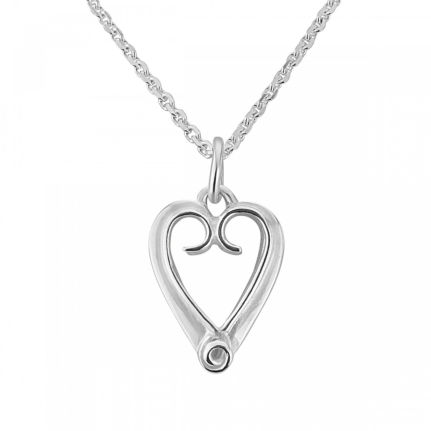 Scottish Eternal Heart Sterling Silver Necklace