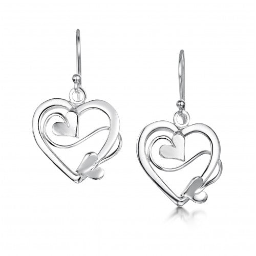 Heart Medium Drop Earrings