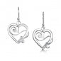 Heart Medium Drop Earrings