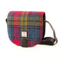 Blue Pink Green Tartan Cross Body Handbag