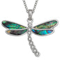 Paua Shell Dragonfly Necklace