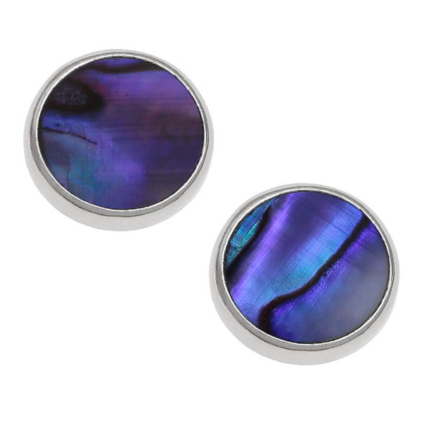 Paua Shell Purple Studs