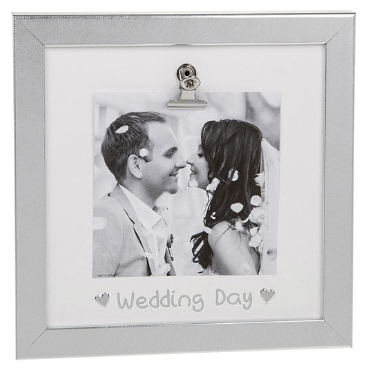 4" x 4" Wedding Day Love Heart Picture Frame
