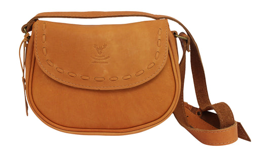 Deerskin Leather Cross Body Cartridge Handbag