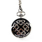 Black Celtic Knot Quartz Pocket Watch