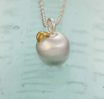 Sterling Silver Apple Of My Eye Necklace