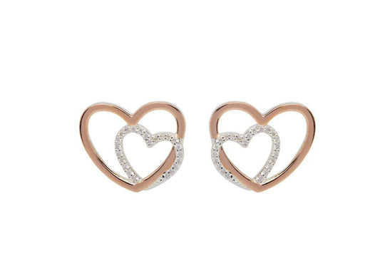 Interlocking Hearts Studs