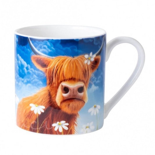 Daisy Highland Cow Mug