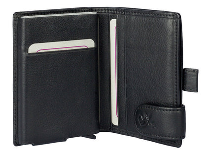 Kalmin Leather Kensington Metal Sleeve Wallet with Note Section RFID