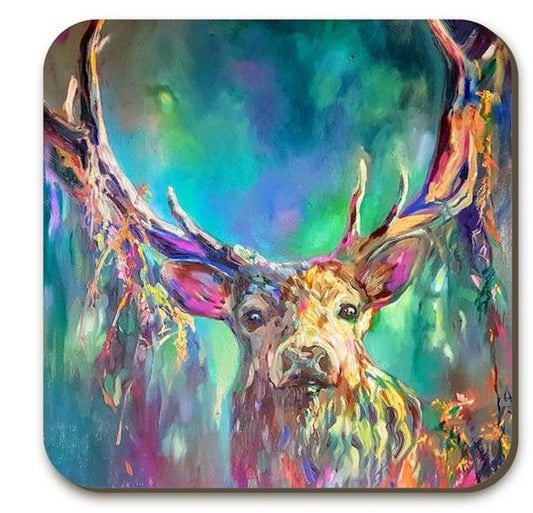 Woodland Highland Stag Coaster