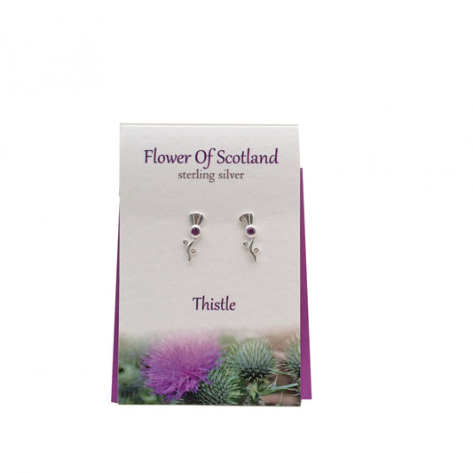 Flower Of Scotland Studs Card Gift Set