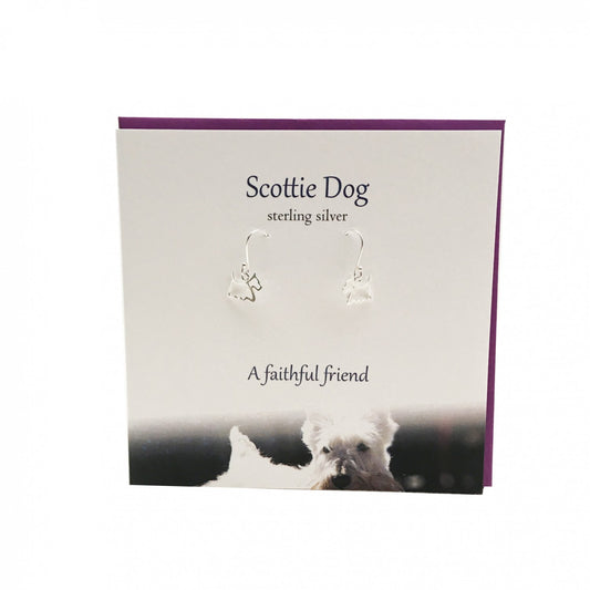 Scottie Dangle Earrings Card Gift Set