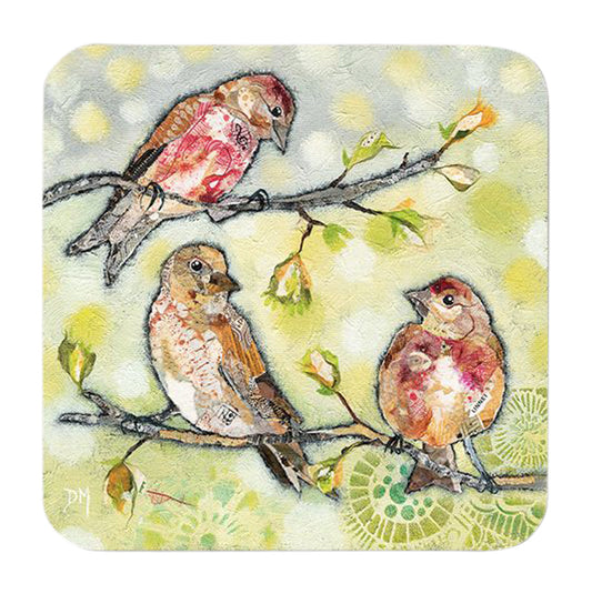 Three's A Crowd' Bird Coaster