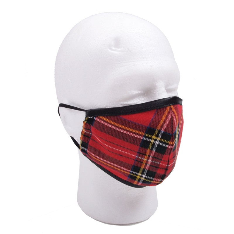 KWH Washable Reusable Stretchy Tartan Check Adult Face Mask Various Tartans Available