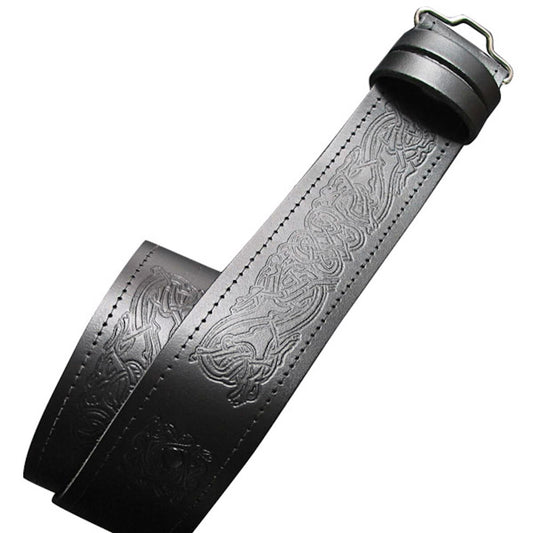 Zoomorphic Leather Kilt Belt