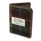 Rust Brown Blue Green Tartan Card Wallet