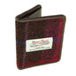 Deep Pink Tartan Card Wallet