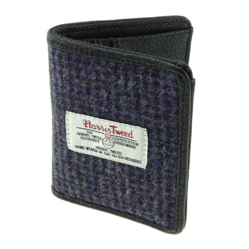 Purple Tartan Card Wallet