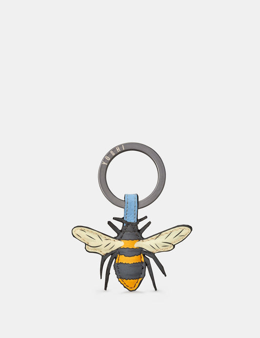 Leather Bumble Bee Keyring
