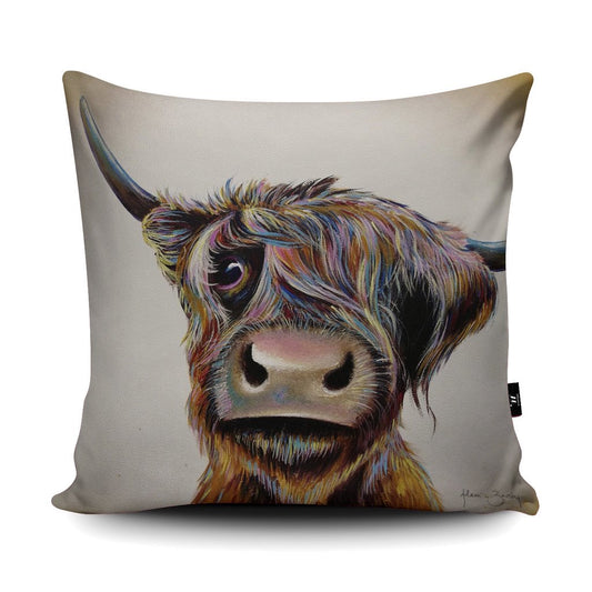 A Bad Hair Day' - Highland Cow Cushion